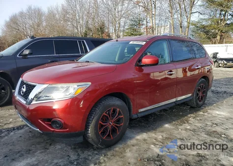 2013 Nissan Pathfinder S z USA, uszkodzony, nr VIN 5N1AR2MMXDC614623